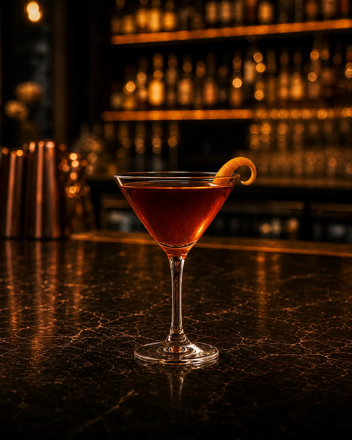 Adonis, cocktail aperitivo. Bicchiere: Coppa cocktail (Martini)