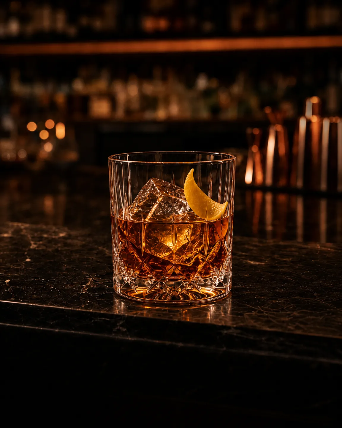 B&B, cocktail dopocena. Bicchiere: Old Fashioned o Tumbler Basso
