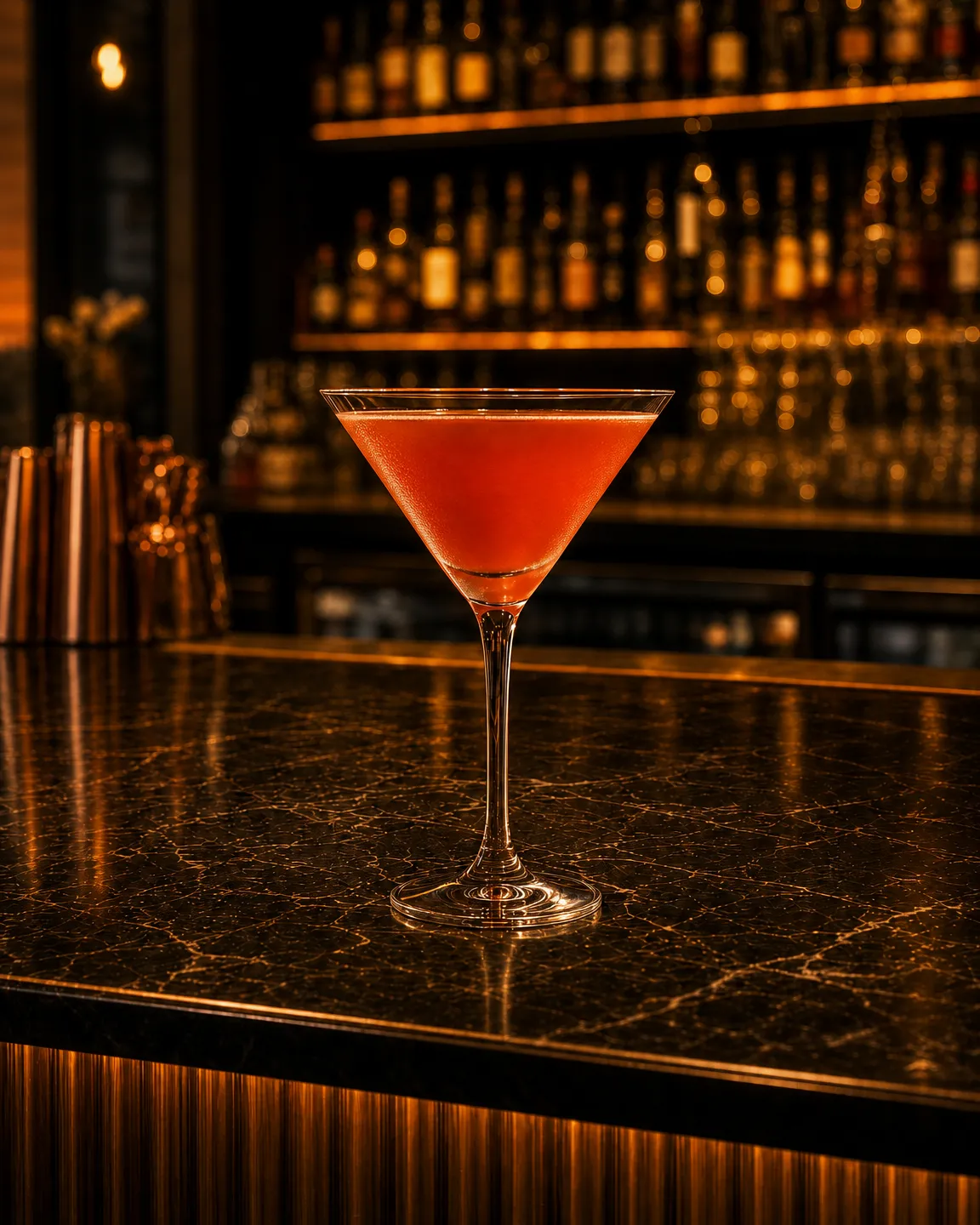 Bacardi Cocktail, cocktail aperitivo. Bicchiere: Coppa cocktail (Martini)