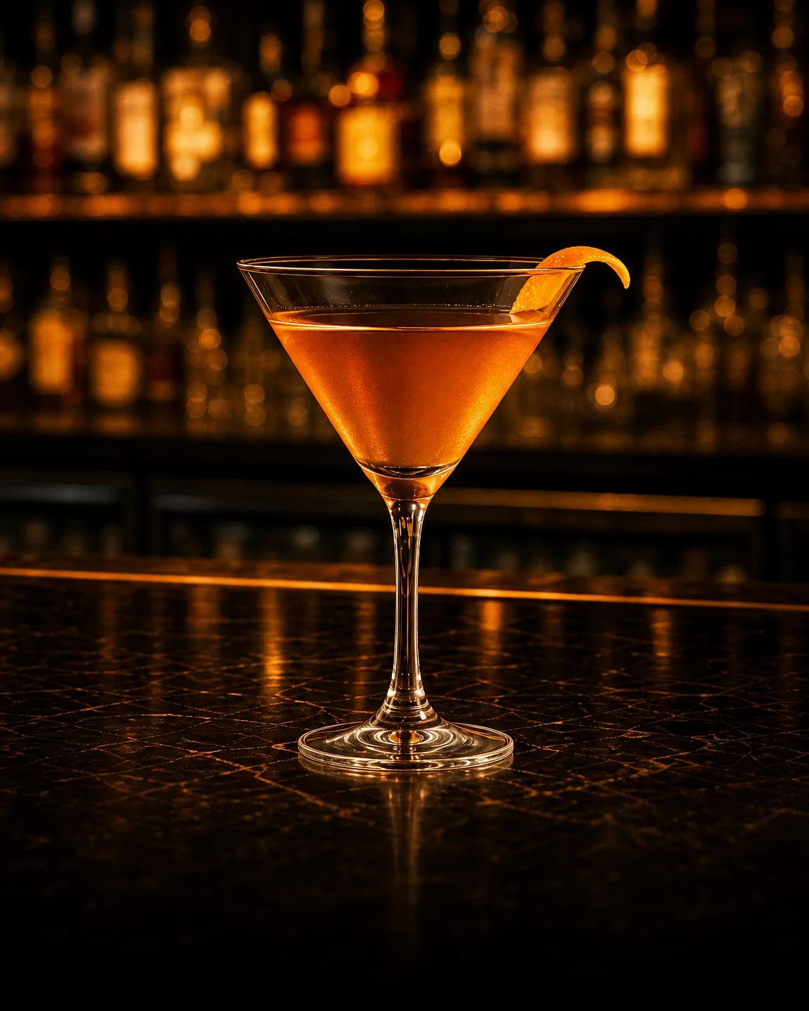 Bronx, cocktail aperitivo. Bicchiere: Coppa cocktail (Martini)