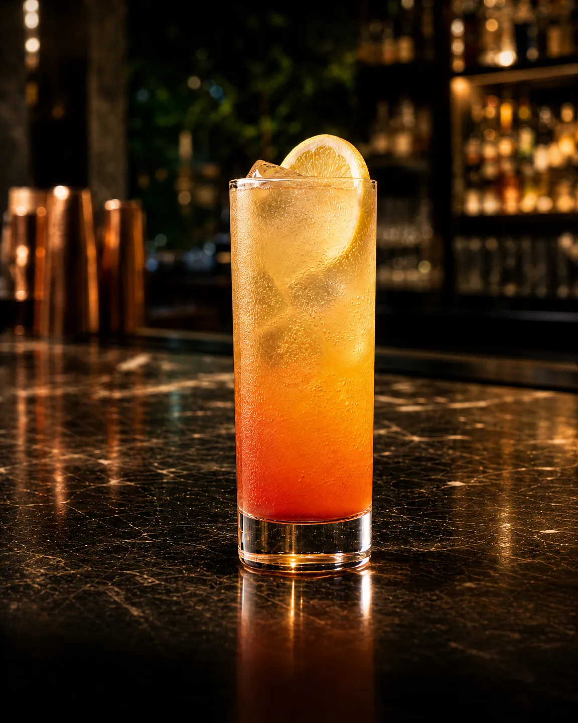 Cinderella, long drink. Bicchiere: Collins o Tumbler Alto
