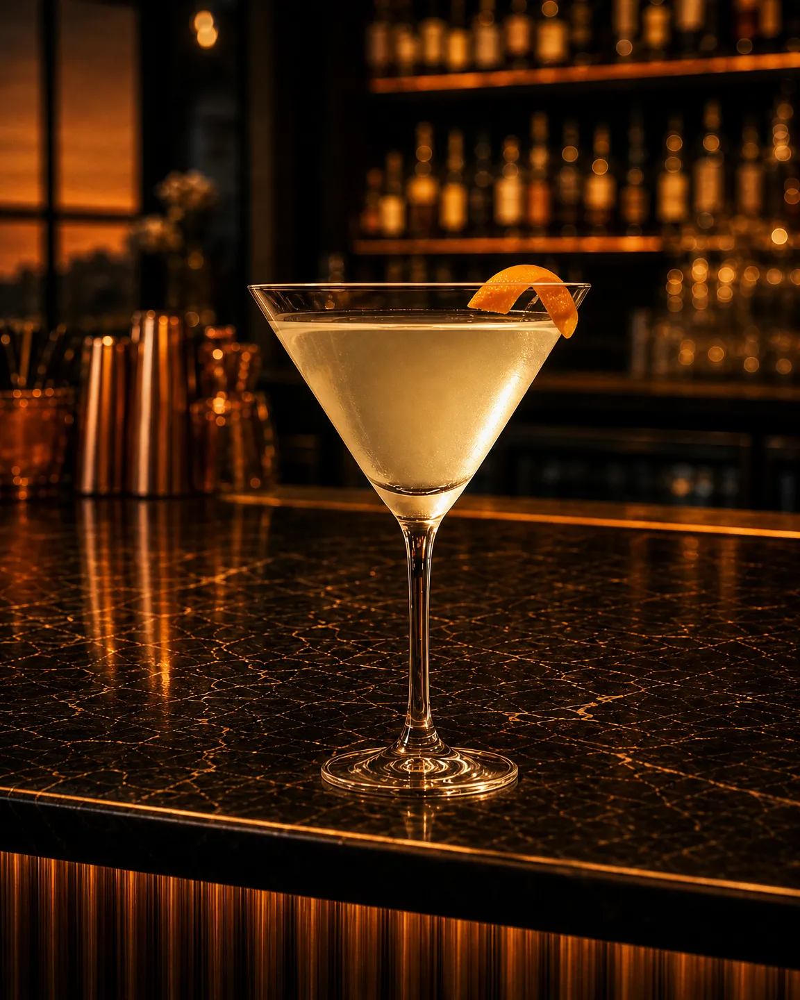Corpse Reviver #2, cocktail aperitivo. Bicchiere: Coppa cocktail (Martini)