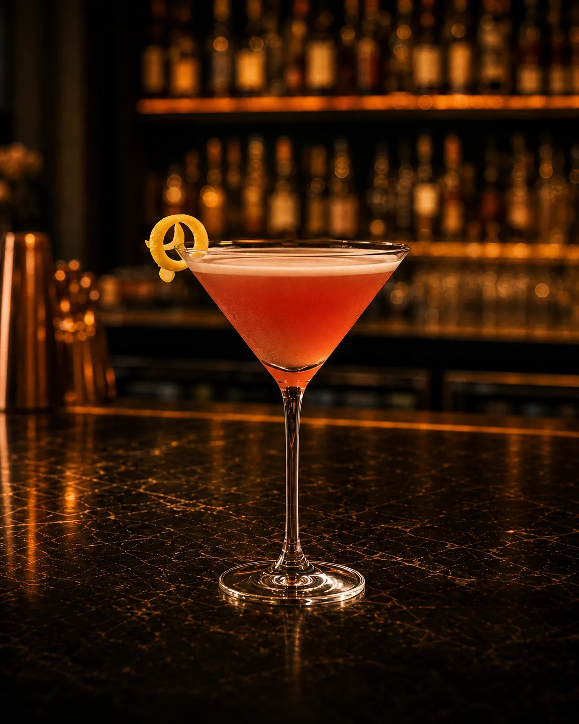 French Martini, cocktail aperitivo. Bicchiere: Coppa cocktail (Martini)