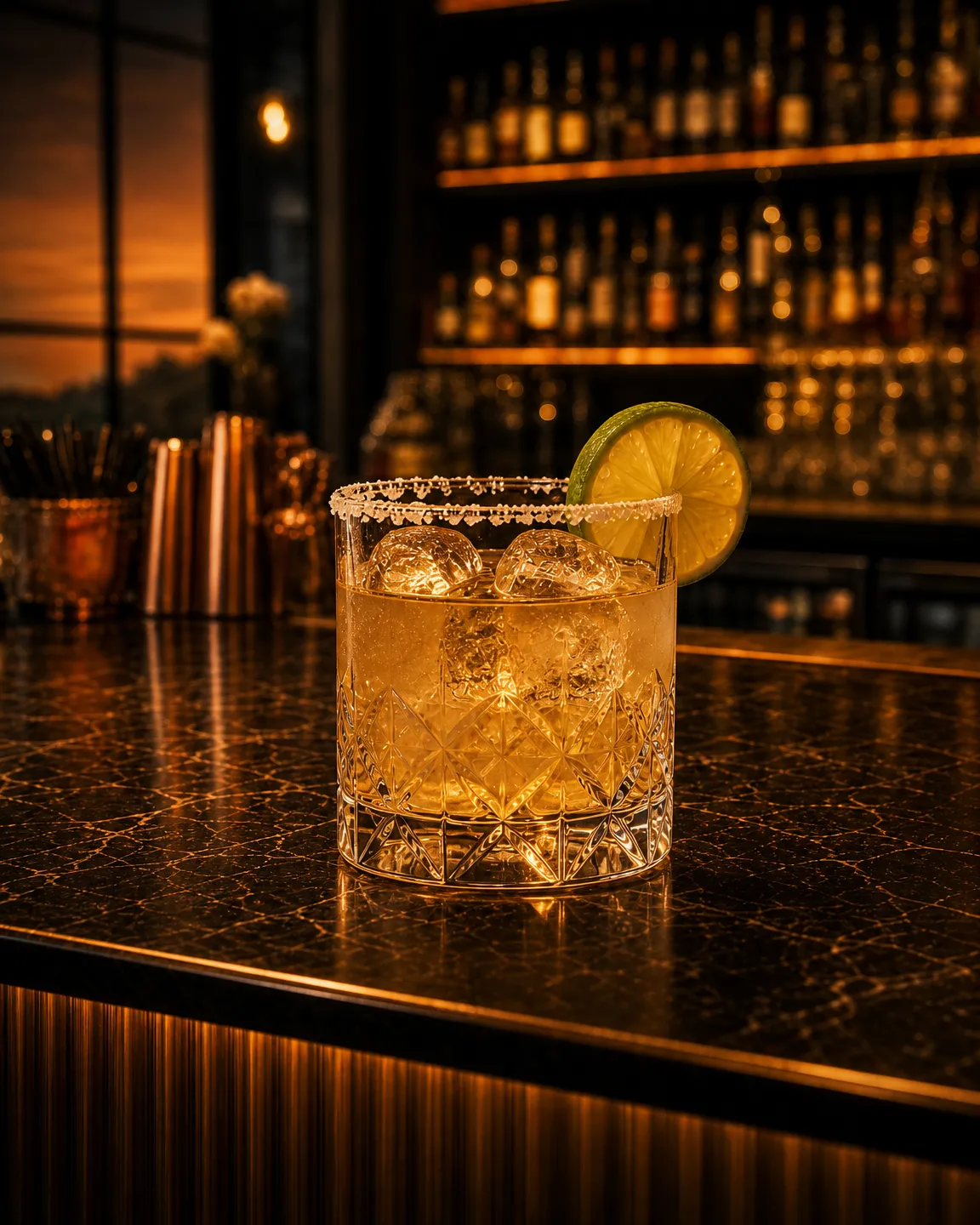 Grand Margarita, cocktail aperitivo. Bicchiere: Old Fashioned o Tumbler Basso
