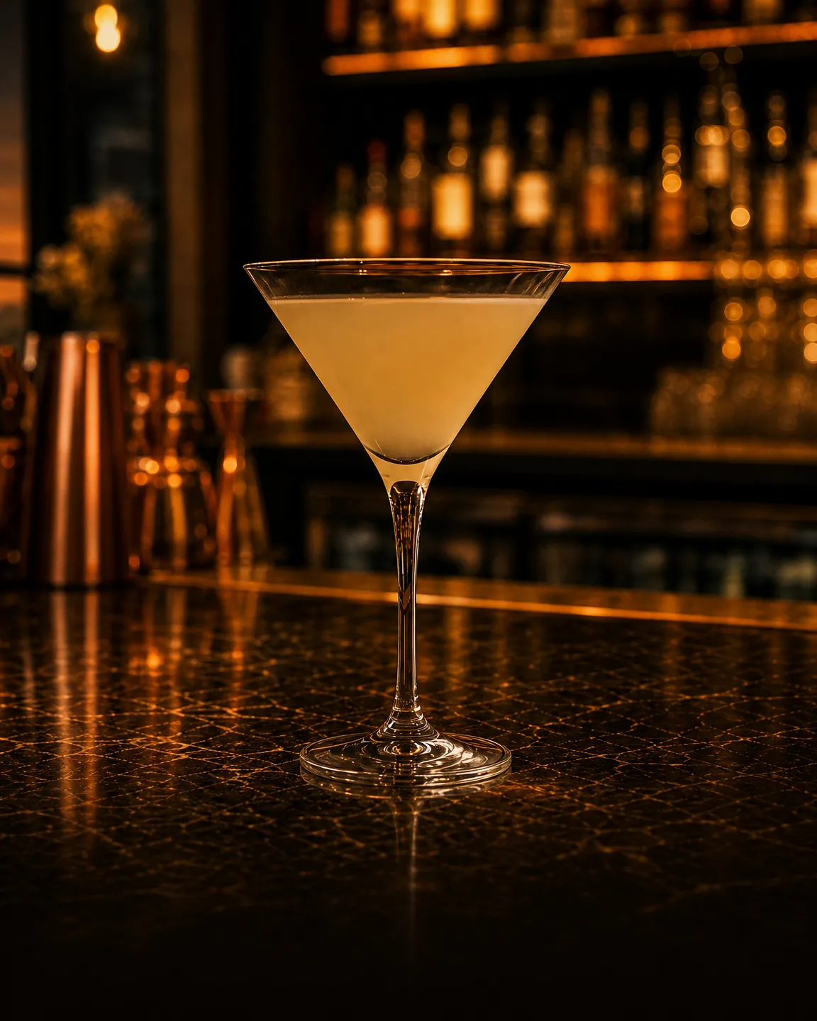 Illegal, cocktail aperitivo. Bicchiere: Coppa cocktail (Martini)