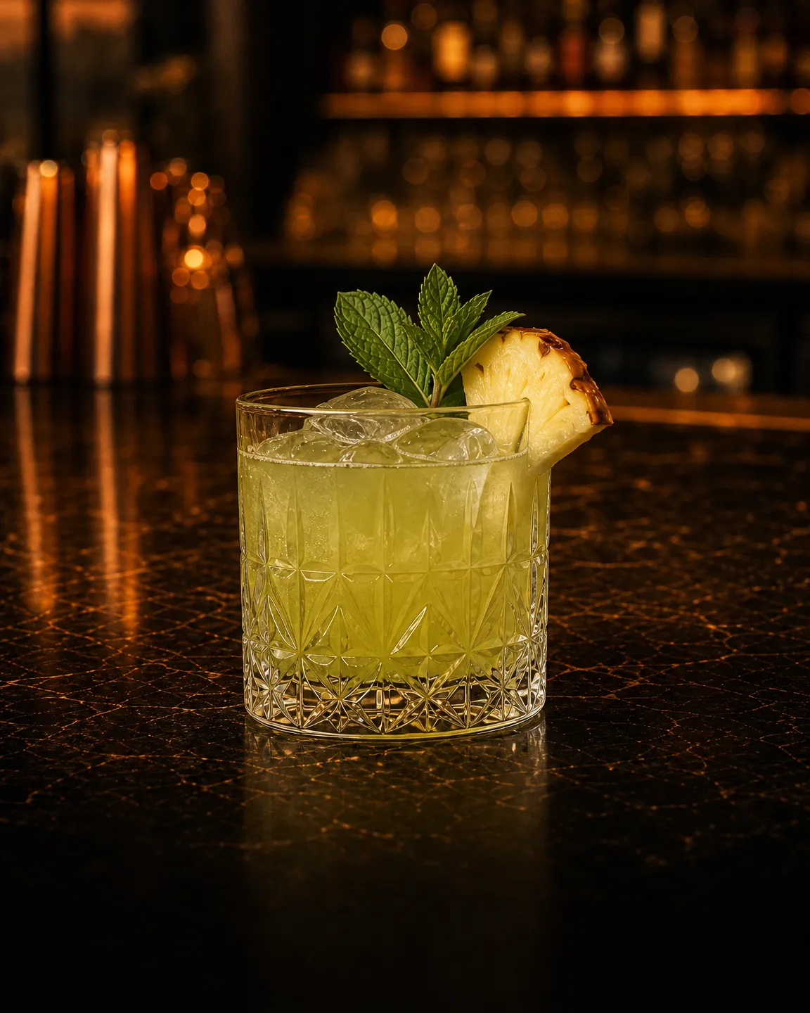 Mezcalibur, cocktail aperitivo. Bicchiere: Old Fashioned o Tumbler Basso