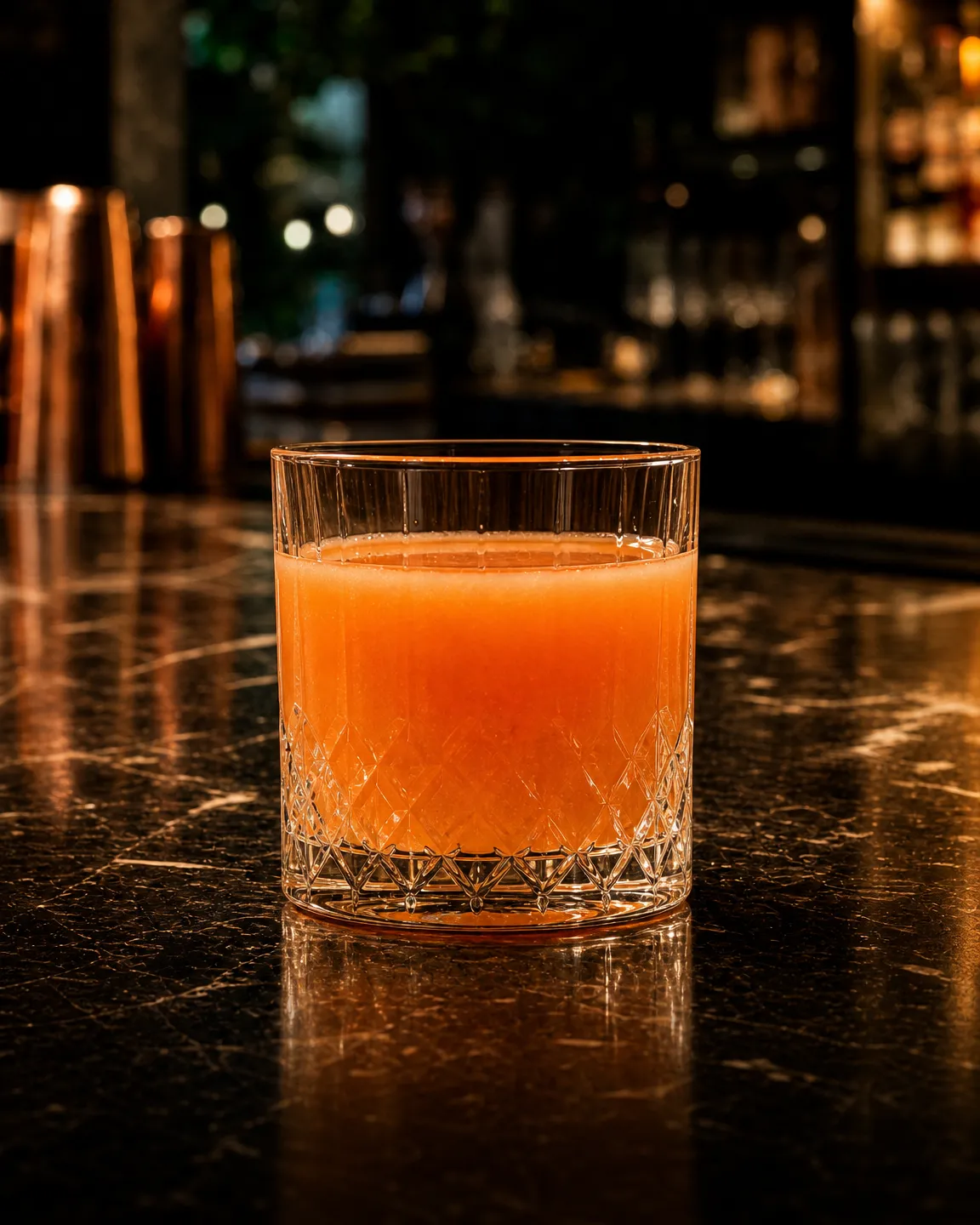 Parson's Special, long drink. Glass: Rocks glass
