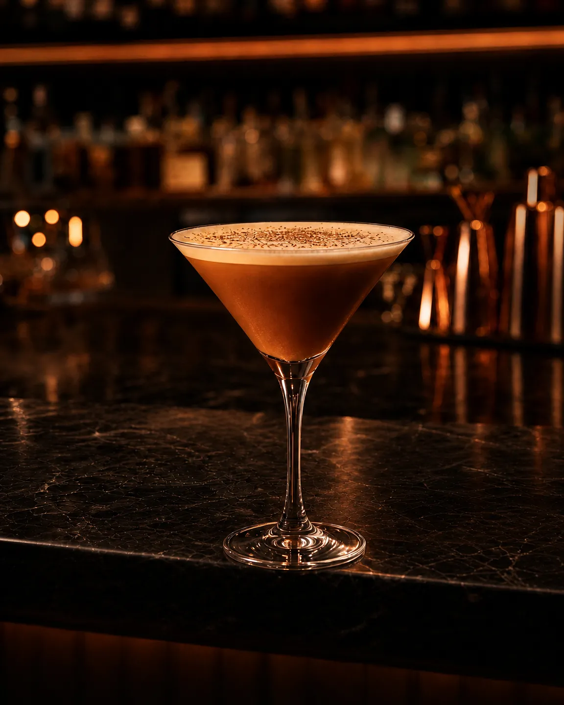 Porto Flip, cocktail dopocena. Bicchiere: Coppa cocktail (Martini)