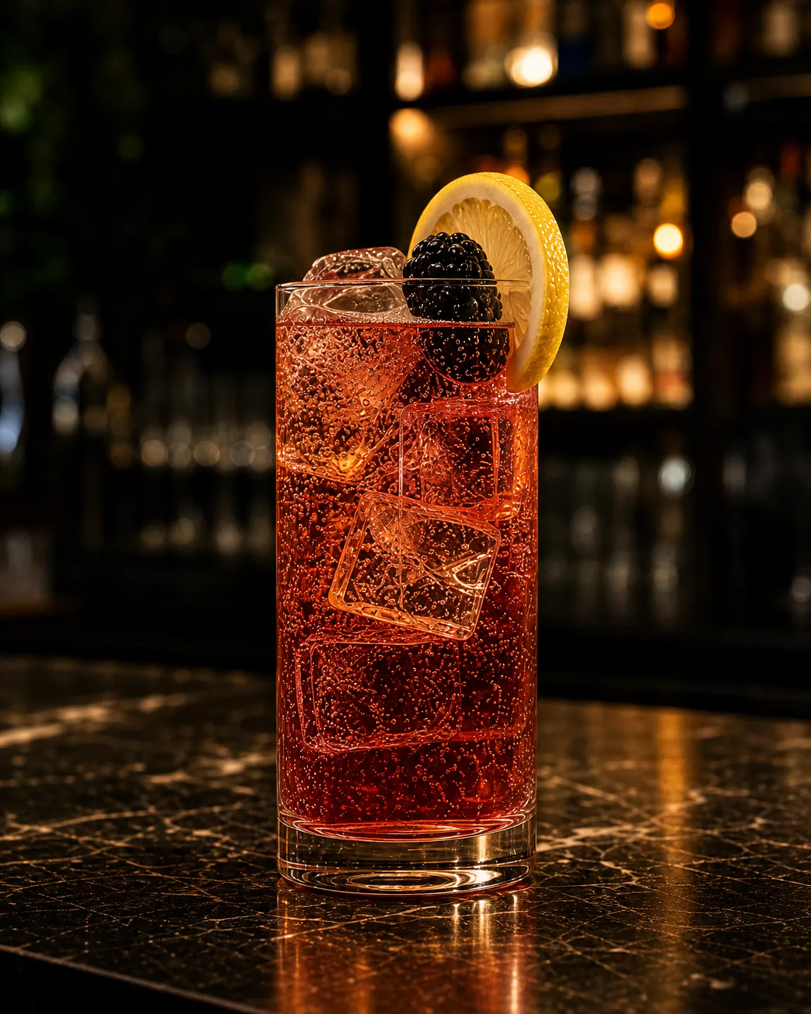 Russian Spring Punch, long drink. Bicchiere: Highball o Tumbler Medio