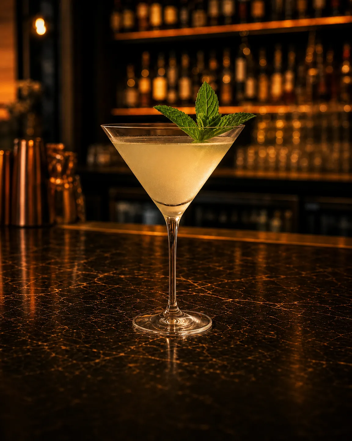 South Side, cocktail aperitivo. Bicchiere: Coppa cocktail (Martini)