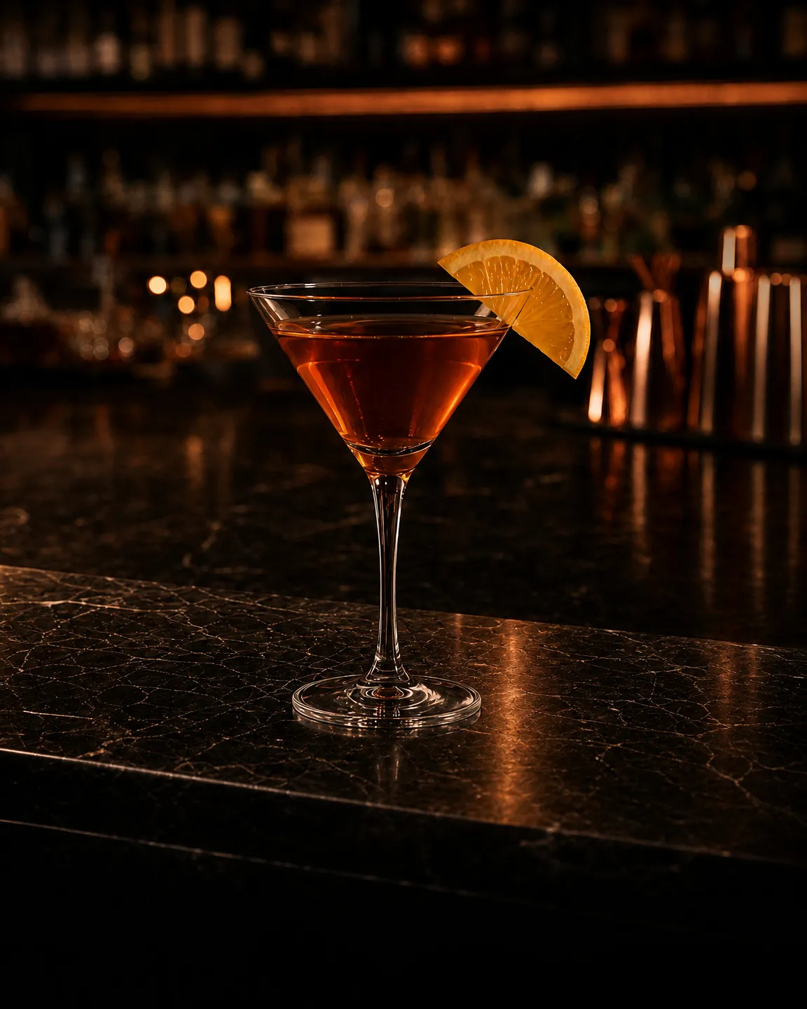 Tipperary, after-dinner cocktail. Glass: Cocktail glass