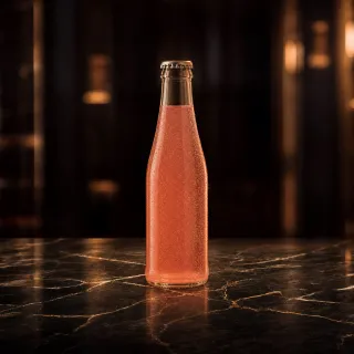 Pink grapefruit soda
