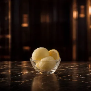 Lemon sorbet