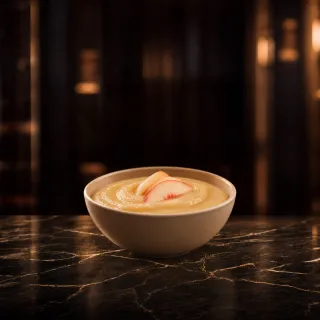 White peach purée